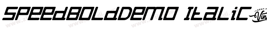 SpeedBoldDemo Italic字体转换